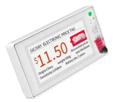 Przidatności i wady elektrōnicznych etyketōw rygałōw
